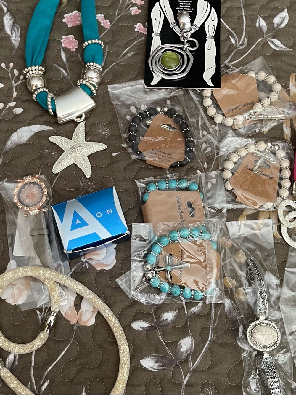 Group of costume jewelry
